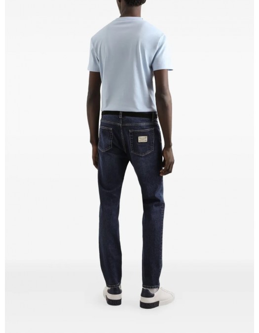 Jeans DOLCE & GABBANA, Logo Plaque, Men, Light Black - GY07CDG8NI7S9001 Jeans DOLCE & GABBANA, Logo Plaque, Men, Light Black - GY07CDG8NI7S9001