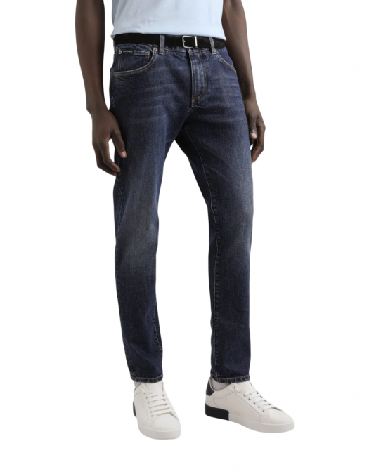 Jeans DOLCE & GABBANA, Logo Plaque, Men, Light Black - GY07CDG8NI7S9001 Jeans DOLCE & GABBANA, Logo Plaque, Men, Light Black - GY07CDG8NI7S9001