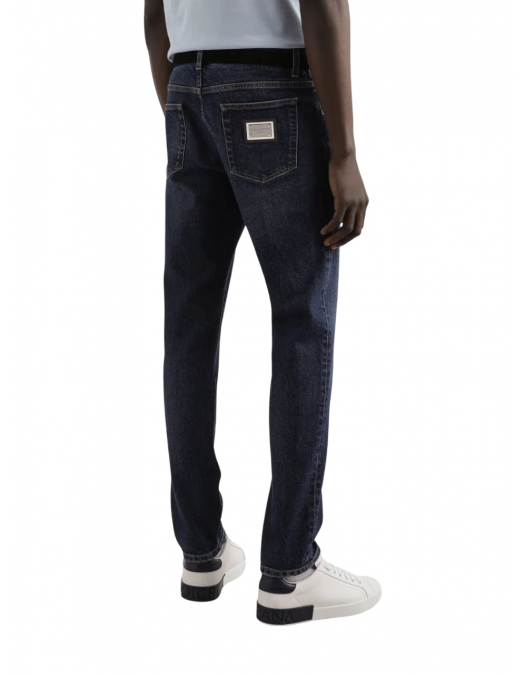 Jeans DOLCE & GABBANA, Logo Plaque, Men, Light Black - GY07CDG8NI7S9001 Jeans DOLCE & GABBANA, Logo Plaque, Men, Light Black - GY07CDG8NI7S9001