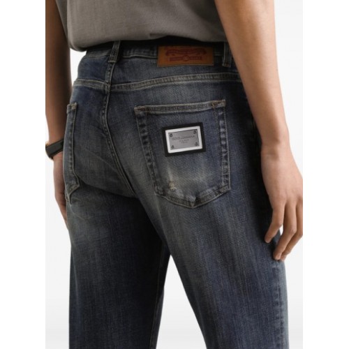 Jeans DOLCE GABBANA, Faded-effect denim jeans