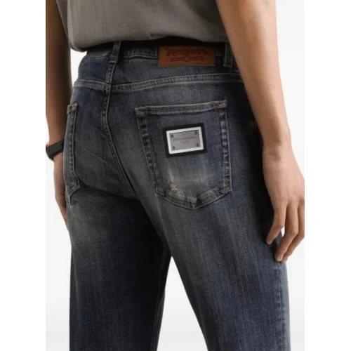 Jeans DOLCE GABBANA, Faded-effect denim jeans