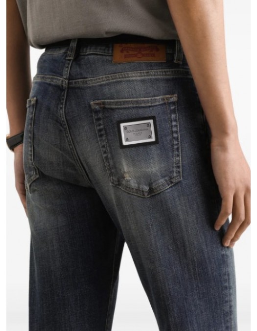 Jeans DOLCE GABBANA, Faded-effect denim jeans - GY07CDG8OJ9S9001