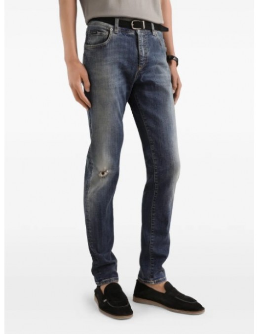 Jeans DOLCE GABBANA, Faded-effect denim jeans - GY07CDG8OJ9S9001