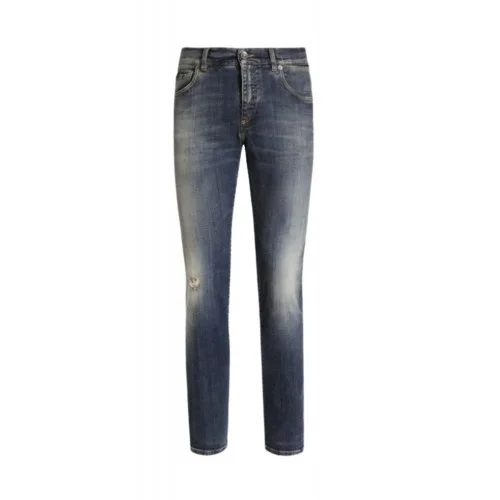 Jeans DOLCE GABBANA, Faded-effect denim jeans