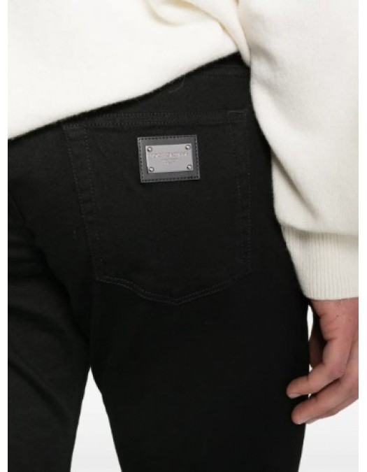 Jeans DOLCE & GABBANA,  Slim Fit Jeans, Black