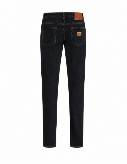 Sneakers DOLCE & GABBANA, denim trousers, Negru - GY07CDG8PM5S9001