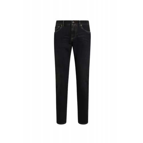Sneakers DOLCE & GABBANA, denim trousers, Negru