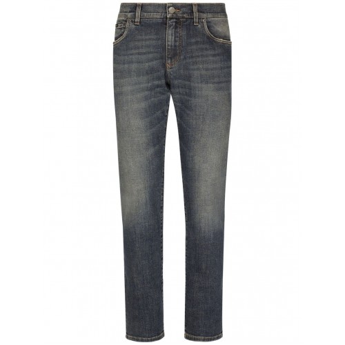 Jeans DOLCE & GABBANA, Skinny Worn Effect, Blue Jeans DOLCE & GABBANA, Skinny Worn Effect, Blue