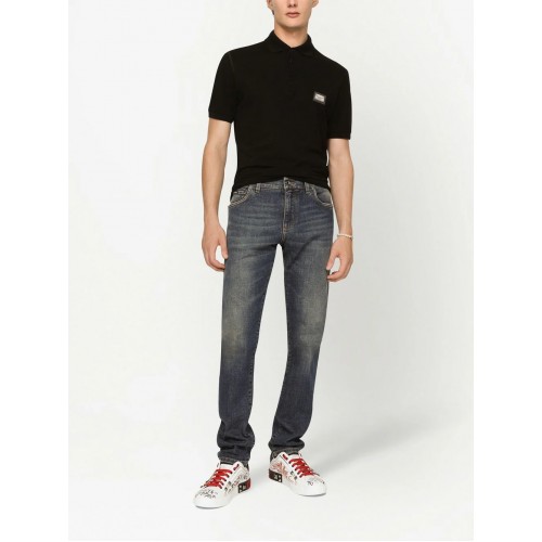 Jeans DOLCE & GABBANA, Skinny Worn Effect, Blue Jeans DOLCE & GABBANA, Skinny Worn Effect, Blue