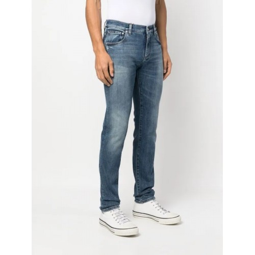 Jeans DOLCE & GABBANA, Logo Plaque, Blue Jeans DOLCE & GABBANA, Logo Plaque, Blue
