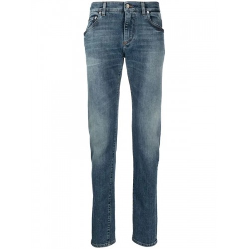 Jeans DOLCE & GABBANA, Logo Plaque, Blue Jeans DOLCE & GABBANA, Logo Plaque, Blue