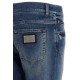 Jeans DOLCE & GABBANA, Logo Plaque, Blue - GY07LDG8HB3S9001
