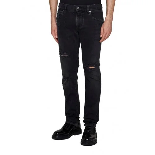 BLUGI DOLCE & GABBANA, Skinny, Black Logo, GY07LDG8JK0S9001