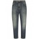 Jeans DOLCE & GABBANA, Logo Insert, High Waist, Blue - GYJDADG8GW9S9001