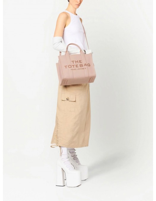 Geanta MARC JACOBS, The Medium Tote, Powder Pink - H004L01PF21624 Geanta MARC JACOBS, The Medium Tote, Powder Pink - H004L01PF21624