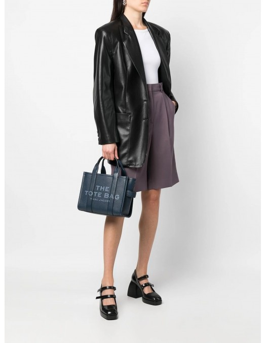 Geanta MARC JACOBS, The Small Tote, Leather, Navy Blue - H009L01SP21426 Geanta MARC JACOBS, The Small Tote, Leather, Navy Blue - H009L01SP21426