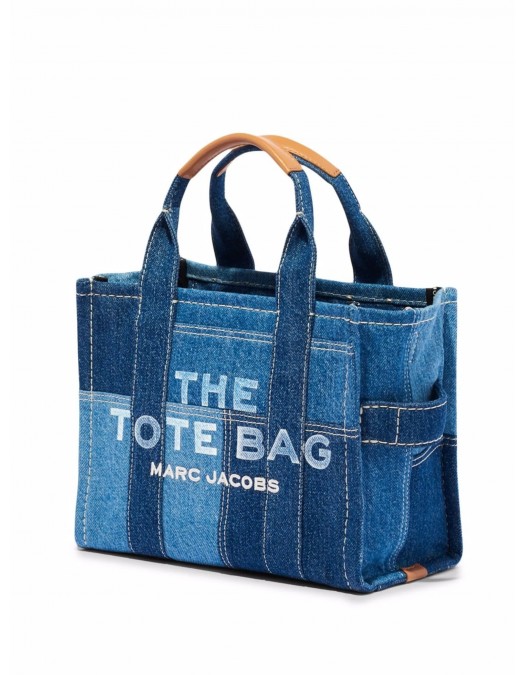 Geanta MARC JACOBS, The Small Tote, Denim - H018M06FA21422 Geanta MARC JACOBS, The Small Tote, Denim - H018M06FA21422