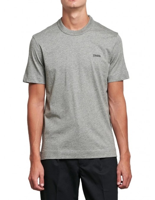 Tricou ZEGNA, Crewneck T-Shirt Grey - H765UH360A3K95