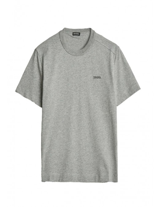 Tricou ZEGNA, Crewneck T-Shirt Grey - H765UH360A3K95