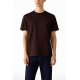 Tricou ZEGNA, piqué cotton T-shirt, Dark Brown - H771UH335A3M09