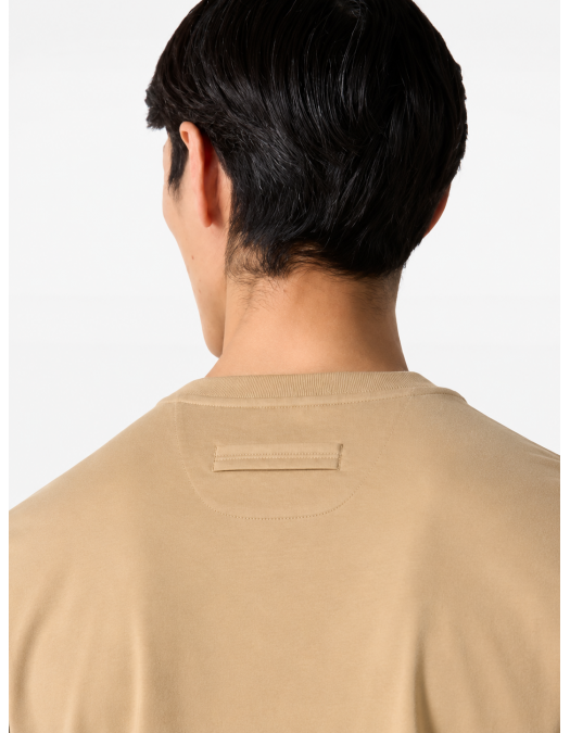 Tricou ZEGNA, piqué cotton T-shirt Bej