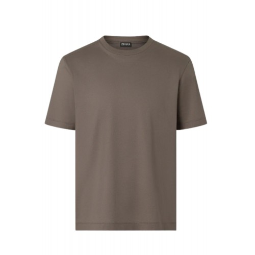 Tricou ZEGNA, piquet cotton T-shirt