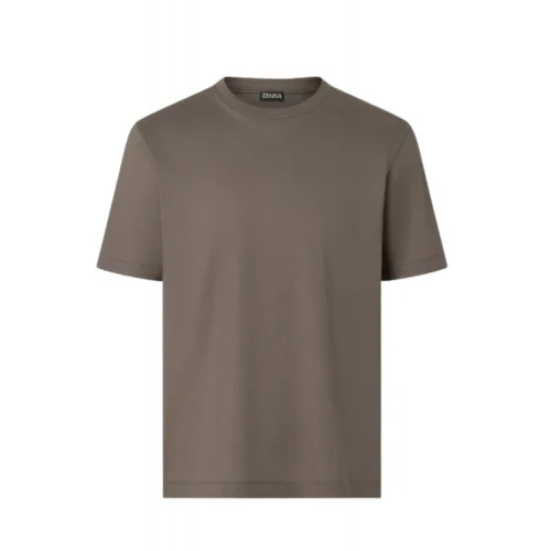 Tricou ZEGNA, piquet cotton T-shirt