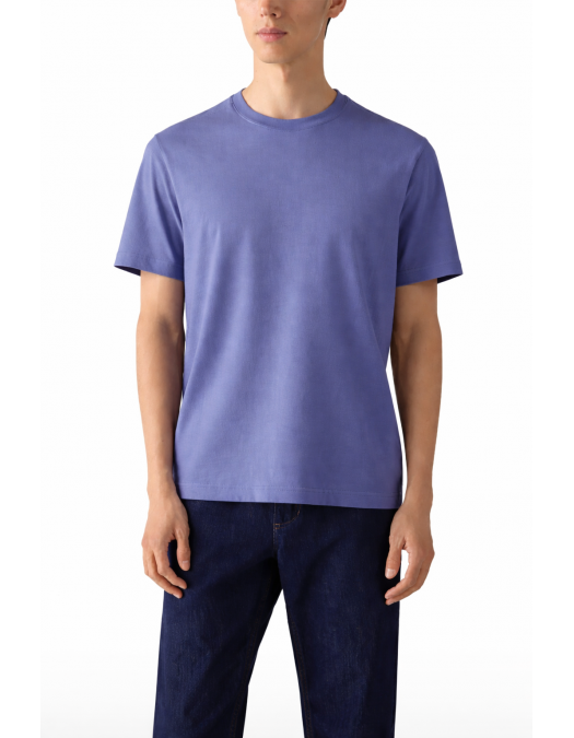 Tricou ZEGNA, piqué cotton T-shirt, Mov - H771UH335A3P06