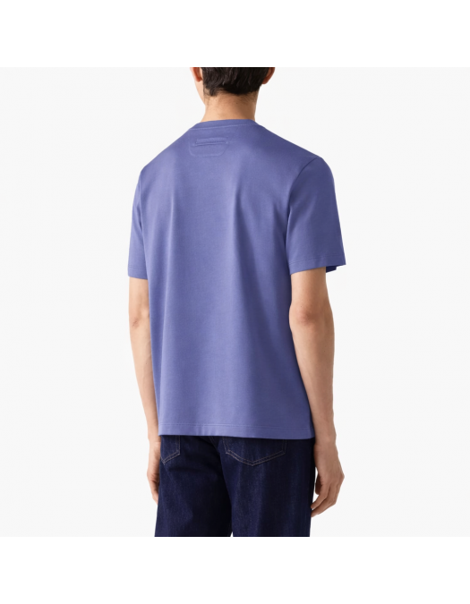 Tricou ZEGNA, piqué cotton T-shirt, Mov - H771UH335A3P06