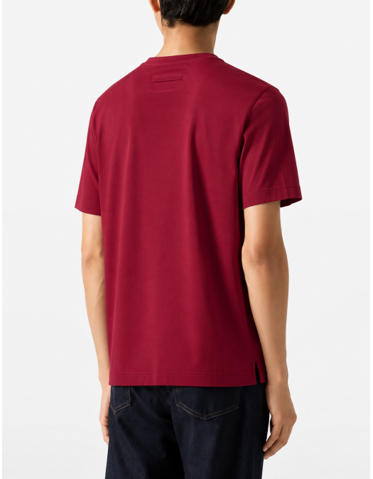 Tricou ZEGNA, piqué cotton T-shirt Red - H771UH335A3R09