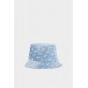 Palarie DSQUARED2, Monogram Bucket Hat, Blue - HAM0103101087523098