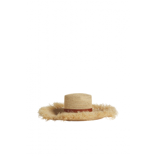Palarie DSQUARED2, Summer Lovers, Raffia, Beige Palarie DSQUARED2, Summer Lovers, Raffia, Beige