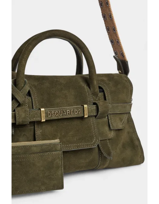 Geanta DSQUARED2, Utility Twin Handbag, Kaki - HBW007210208871M2456