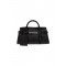 Geanta DSQUARED2, Dsquared2 BLACK Suede handbag, Negru