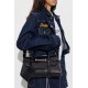 Geanta DSQUARED2, Dsquared2 BLACK Suede handbag, Negru - HBW0072129053942124
