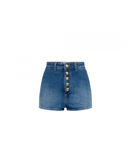 Jeans ELISABETTA FRANCHI, Shorts, Visible Buttons, Blue - HJ35I51E2104 Jeans ELISABETTA FRANCHI, Shorts, Visible Buttons, Blue - HJ35I51E2104