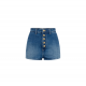Jeans ELISABETTA FRANCHI, Shorts, Visible Buttons, Blue - HJ35I51E2104 Jeans ELISABETTA FRANCHI, Shorts, Visible Buttons, Blue - HJ35I51E2104