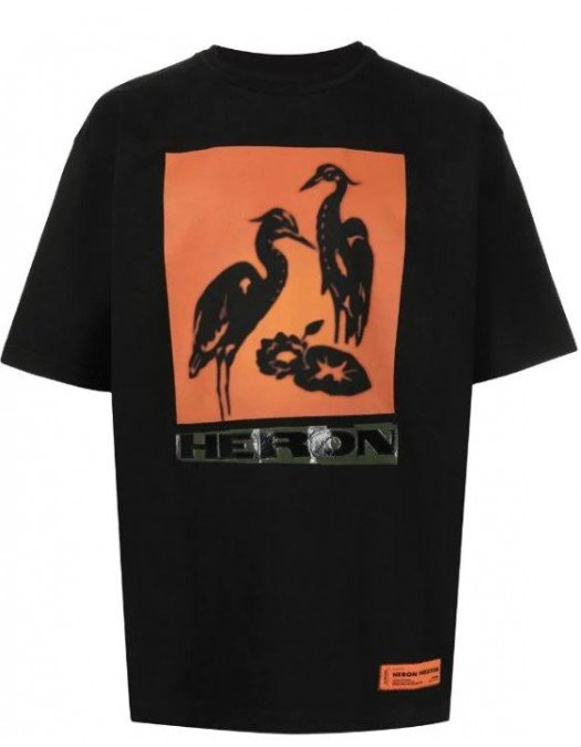 Tricou Heron Preston, Negru, Litho Graphic Print - HMAA020R21JER0031020