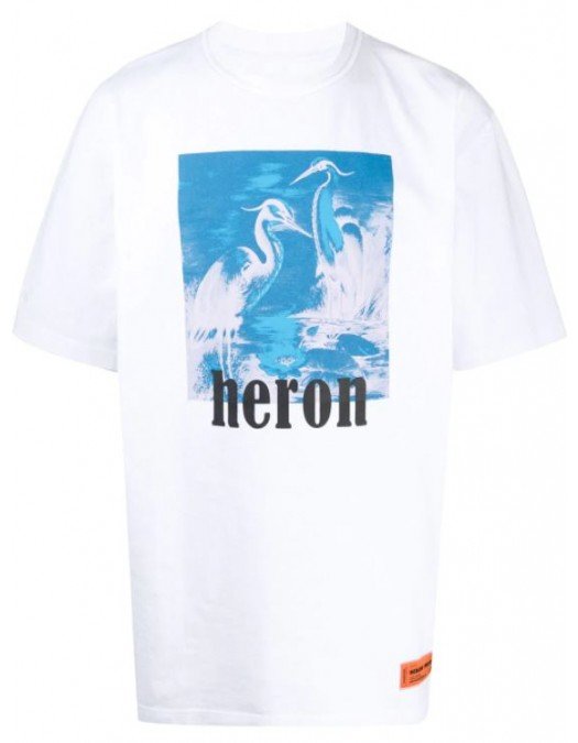 Tricou Heron Preston, Alb, Logo Albastru - HMAA020R21JER0040149
