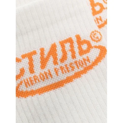 Sosete Heron Preston, White, Insertie Brand