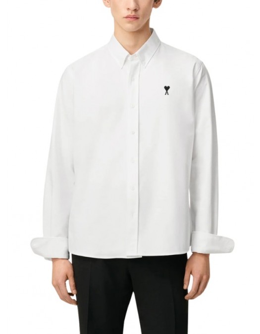 Camasa AMI PARIS, CONTRASTED ADC BUTTON DOWN COLLAR CLASSIC SHIRT - HSH763CO0031168