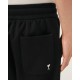 Pantaloni AMI PARIS, Black Cotton Ami De Coeur Short - HSO825730045