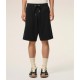 Pantaloni AMI PARIS, Black Cotton Ami De Coeur Short - HSO825730045