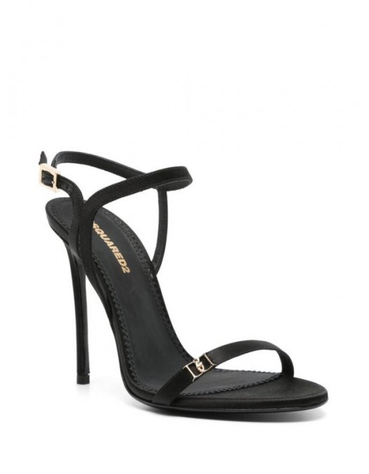 Sandale Dsquared2, Sharp Heel, Logo, Black - HSW0250001000012124