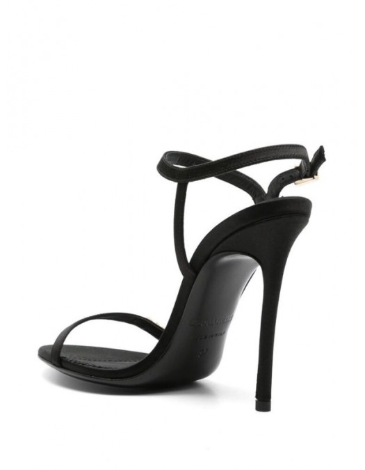 Sandale Dsquared2, Sharp Heel, Logo, Black - HSW0250001000012124