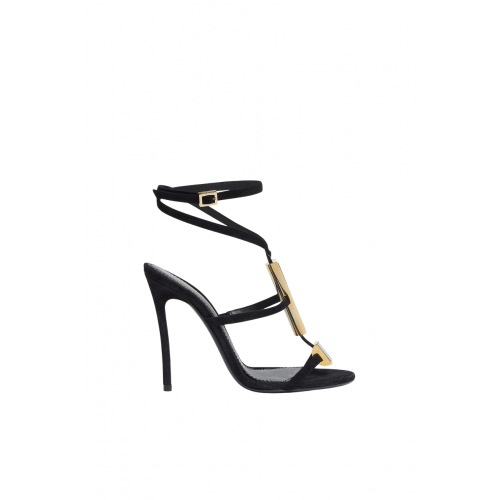 Sandale DSQUARED2, Evening Heeled, Resin Stone, Black Sandale DSQUARED2, Evening Heeled, Resin Stone, Black