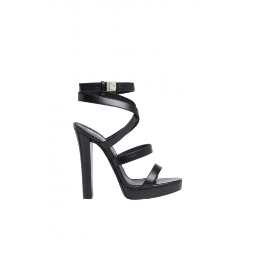 Sandale DSQUARED2, Lock Yourself Heeled, Black Sandale DSQUARED2, Lock Yourself Heeled, Black