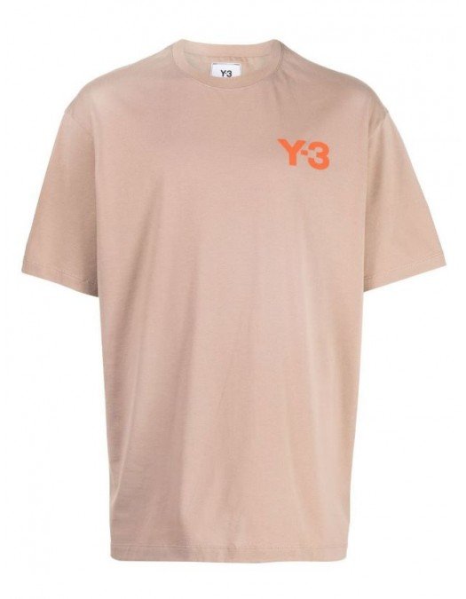 Tricou Y-3, Orange Logo, Trace Khaki - HT4664TRACEKHAK