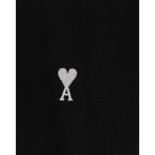 Tricou AMI PARIS, Cotton t-shirt with contrasting embroidery