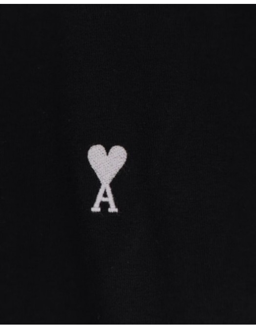 Tricou AMI PARIS, Cotton t-shirt with contrasting embroidery - HTS346724045